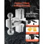 Justerbar trailer Hitch 2 "Modtager 6" Drop Tri-Ball Hitch