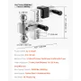 Justerbar trailer Hitch 2 "Modtager 6" Drop Tri-Ball Hitch