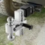 Justerbar trailer Hitch 2 "Modtager 6" Drop Tri-Ball Hitch