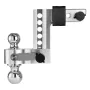 Justerbar trailer Hitch 2 "Modtager 6" Drop Tri-Ball Hitch