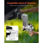 Adjustable Trailer Hitch, 8-Inch Drop Hitch, Tri-Ball Mount for 2.5-Inch Hitch Receiver, Trailer Ball Size 1-7/8", 2" & 2-5/16",