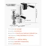 Adjustable Trailer Hitch, 8-Inch Drop Hitch, Tri-Ball Mount for 2.5-Inch Hitch Receiver, Trailer Ball Size 1-7/8", 2" & 2-5/16",