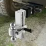 Justerbar trailer hitch 2.5 "Modtager 8" Drop Tri-Ball Hitch