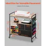 G håndværksvogn og opbevaringsbord med 20 vinylrulleholdere 3