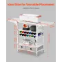 Rolling Craft Cart and Storage Table, Compatible with Cricut Machines, Collapsible Cricut Table with Foldable Sides, Craft Rolli