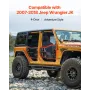4-dørs Jeep Tube Doors Jeep Tubular Door til 2007-2018 Jeep