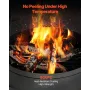 20 I Chiminea Outdoor Wood Burning Firepit med Grill Mesh &