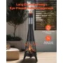 Chiminea, 20 Inch Outdoor Wood Burning Firepit, Conical Fireplace for BBQ & Warming, Outside Wooden Fire Pit with Grill Mesh, Ch