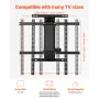 Motoriseret tv-mount, 32-65 i elektrisk pejs TV Wall Mount Black