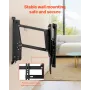 Motoriseret tv-mount, 32-65 i elektrisk pejs TV Wall Mount Black
