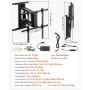 Motorized TV Wall Mount, TV Mount for 32 to 65 Inch TV, Electric Adjustable Ceiling TV Mount, Motorized Flip Down TV Mount Brack