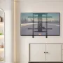 Motoriseret tv-mount, 32-65 i elektrisk pejs TV Wall Mount Black