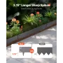 Steel Landscape Edging, 5 Packs 39 x 5 in Rust-Resistant Metal Landscape Edging, Bendable Garden Edging Border, Heavy Duty Lawn 