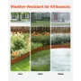 Steel Landscape Edging, 10 Packs 40 x 4.5 in Weather-Resistant & Pre-Rust Metal Landscape Edging, Bendable Garden Edging Border,