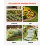 Steel Landscape Edging, 10 Packs 40 x 4.5 in Weather-Resistant & Pre-Rust Metal Landscape Edging, Bendable Garden Edging Border,