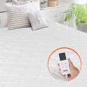 Heated Mattress Pad 150 x 160 cm Electric Bed Warmer with Timer Auto Off