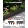 Steel Landscape Edging, 4 Packs 40 x 6 in Rust-Resistant Metal Landscape Edging, Bendable Garden Edging Border, Heavy Duty Lawn 