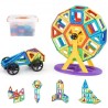 Magnetic Tiles Magnetic Building Toy 123 PCS Magnet Blocks for Kids 3D Set