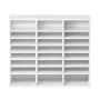 Literature Organizer, 24 Compartments Office Mailbox with Adjustable Shelves, Wooden Mailbox Sorter Medium Density Fiberboard Of