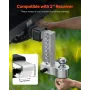 Adjustable Trailer Hitch, 8-Inch Drop Hitch, Tri-Ball Mount for 2-Inch Hitch Receiver, Trailer Ball Size 1-7/8", 2" and 2-5/16",
