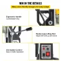 Magnetic Drill, 1100W 4 cm Boring Diameter, 2697lbf/12000N Portable Electric Mag Drill Press with 7 Bits, 580 RPM Max Speed Dril