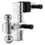 Adjustable Trailer Hitch, 8-Inch Drop Hitch, Tri-Ball Mount for 2-Inch Hitch Receiver, Trailer Ball Size 1-7/8", 2" and 2-5/16",