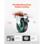 Furniture Dolly, 551 lbs Load Capacity, Furniture Moving Dollies with 4 TPR Silent Wheels, Rectangle Multifunctional Flat Dolly 