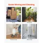 Furniture Dolly, 551 lbs Load Capacity, Furniture Moving Dollies with 4 TPR Silent Wheels, Rectangle Multifunctional Flat Dolly 