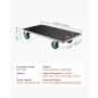 Furniture Dolly, 551 lbs Load Capacity, Furniture Moving Dollies with 4 TPR Silent Wheels, Rectangle Multifunctional Flat Dolly 