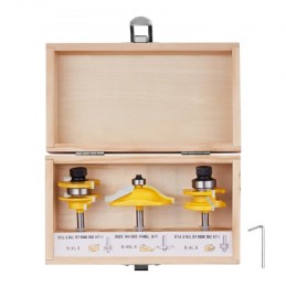 Routerbits indstiller 3 stykker carbid router bit 1/4 tommer skaft bærehus