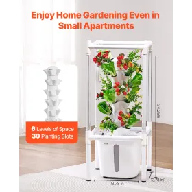 Hydroponisk voksende system med vokse lys 30 bælg Hydroponic
