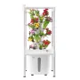 Hydroponic Growing System with Grow Light, 30 Pods Vertical 6 Tiers Hydroponic Tower, Home Hydronic Garden with Water Pump, Plan