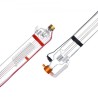 90W CO2 Laserrør 49,2 in / 1250 mm Borosilicat Glaslaserskærespil