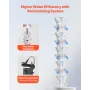 Hydroponic Growing System, 50 Pods Vertical 10 Tiers Hydroponic Tower, Rolling Hydronic Garden with Water Pump & Wheels, Indoor 