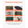 Hydroponic Growing System, 50 Pods Vertical 10 Tiers Hydroponic Tower, Rolling Hydronic Garden with Water Pump & Wheels, Indoor 