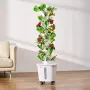 Hydroponic Growing System, 50 Pods Vertical 10 Tiers Hydroponic Tower, Rolling Hydronic Garden with Water Pump & Wheels, Indoor 