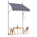 59x47" Patio Awning Retractable Awning Sunshade Shelter with Crank Handle
