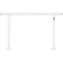 Stair Railing Kit, 152.4 cm Handrails for Outdoor 0-5 Steps, Adjustable Angle White Aluminum Stair Handrail, Indoor & Outdoor St