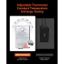 Gable Mount Fan, 16 Inch Attic Exhaust Fan with Adjustable Thermostat & Outer Mesh, 2940 CFM House Ventilator Cools Up to 4200 S