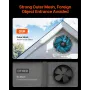 Gable Mount Fan, 16 Inch Attic Exhaust Fan with Adjustable Thermostat & Outer Mesh, 2940 CFM House Ventilator Cools Up to 4200 S