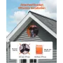 16 "Gable Mount Fan 2940 CFM Attic Ventilanlæg med justerbar