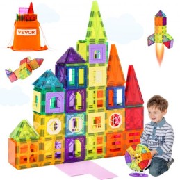 Magnetic Tiles Magnetic Building Toy 181 PCS Magnet Blocks for Kids 3D Set