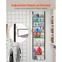 Over the Door Pantry Organizer, 8-Tier Pantry Organization and Storage, Heavy-Duty Steel Hanging Spice Rack, Adjustable Wall Sea