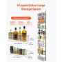 9-lags over døren pantry arrangør hængende opbevaringsstativ