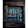 CPU Liquid Cooler AIO CPU -vandkøler med 3 PWN -fans (120 mm)
