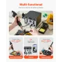 2-in-1 Hot Air Rework & Soldering Station, 820W Digital Display Rework and Soldering Iron Station with 5V USB Charging Port, Adj