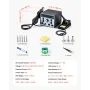 2-in-1 Hot Air Rework & Soldering Station, 820W Digital Display Rework and Soldering Iron Station with 5V USB Charging Port, Adj