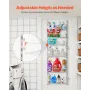 Over the Door Pantry Organizer, 6-Tier Pantry Organization and Storage, Heavy-Duty Steel Hanging Spice Rack, Adjustable Wall Sea