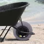 Beach Balloon Wheels, 16" Replacement Sand Tires, TPU Cart Tires for Kayak Dolly, Canoe Cart and Buggy with Free Air Pump, 2-Pac