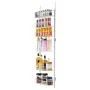 Over the Door Pantry Organizer, 6-Tier Pantry Organization and Storage, Heavy-Duty Steel Hanging Spice Rack, Adjustable Wall Sea